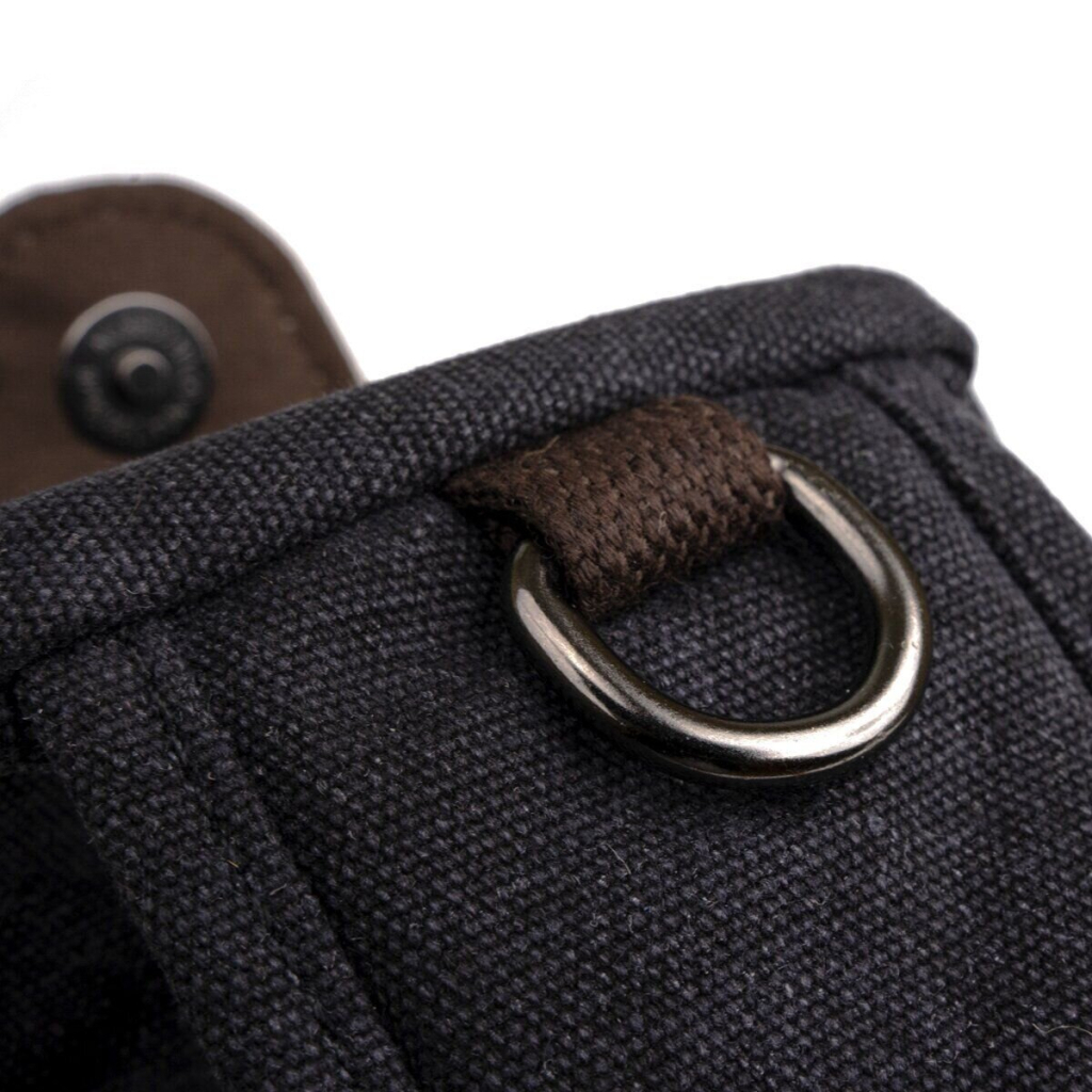 Сумка Vintage Через плече текстильна Чорна (20077) - зображення 12