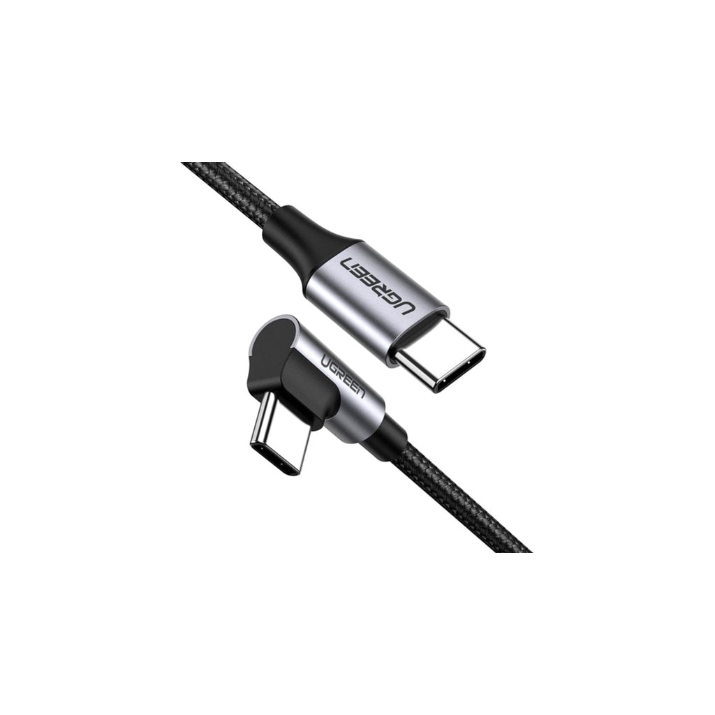 Дата кабель USB-C to USB-C 2.0m 60W US255 Black Gray Ugreen (50125) - зображення 1