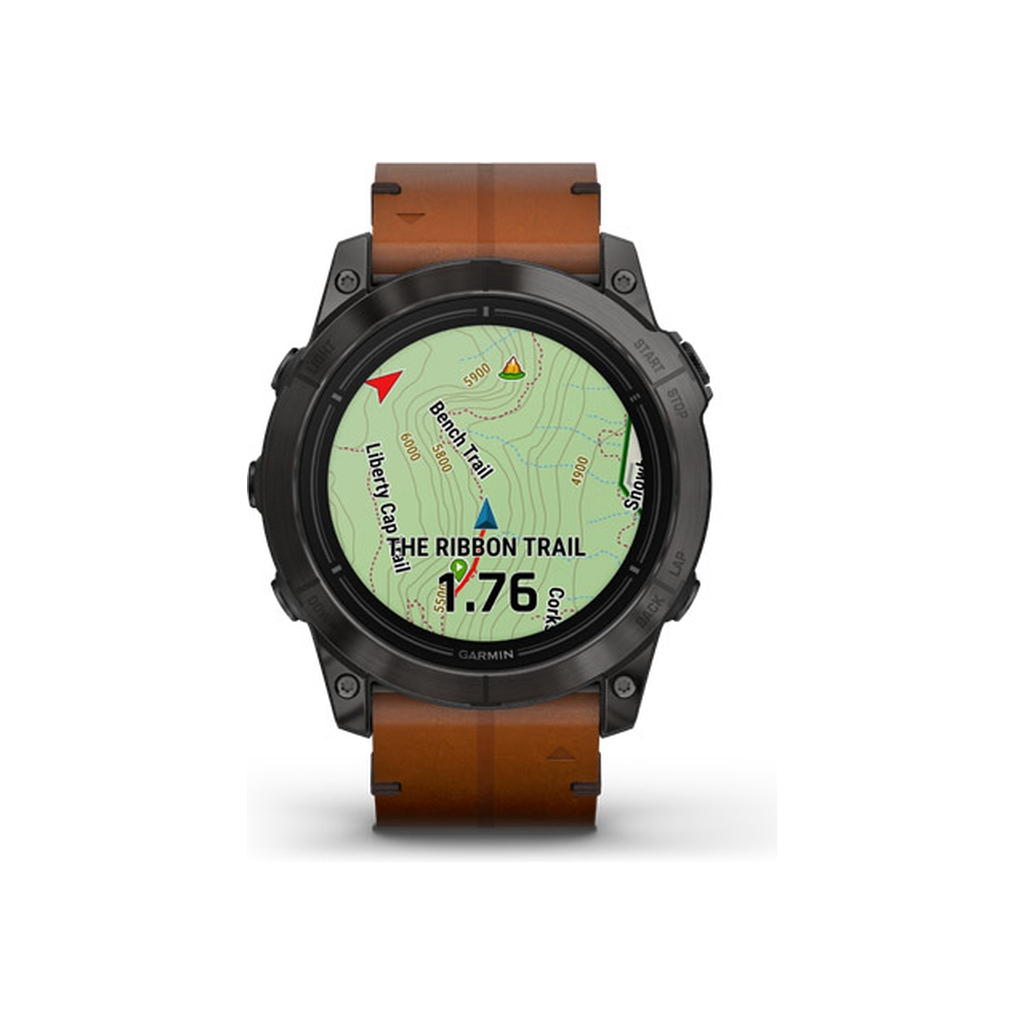 Смарт-годинник Garmin EPIX PRO (g2), 51, Saph, CrbnGryDLC Ti, Chsnt Lthr, GPS (010-02804-30) - зображення 4