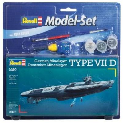 Збірна модель Revell Підводний човен U-BoatType VII D 1:350 (65107) - зображення 1