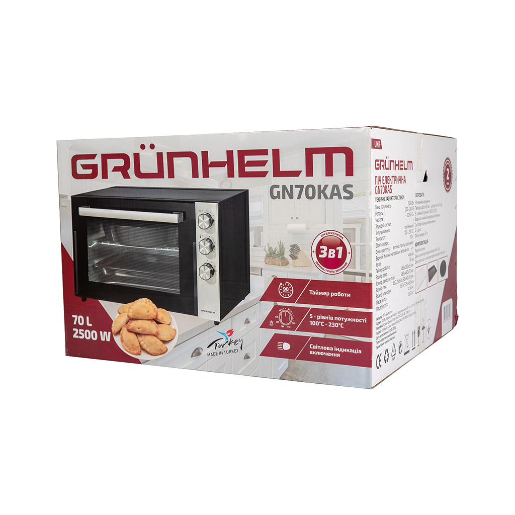 Електропіч Grunhelm GN70KAS - зображення 2