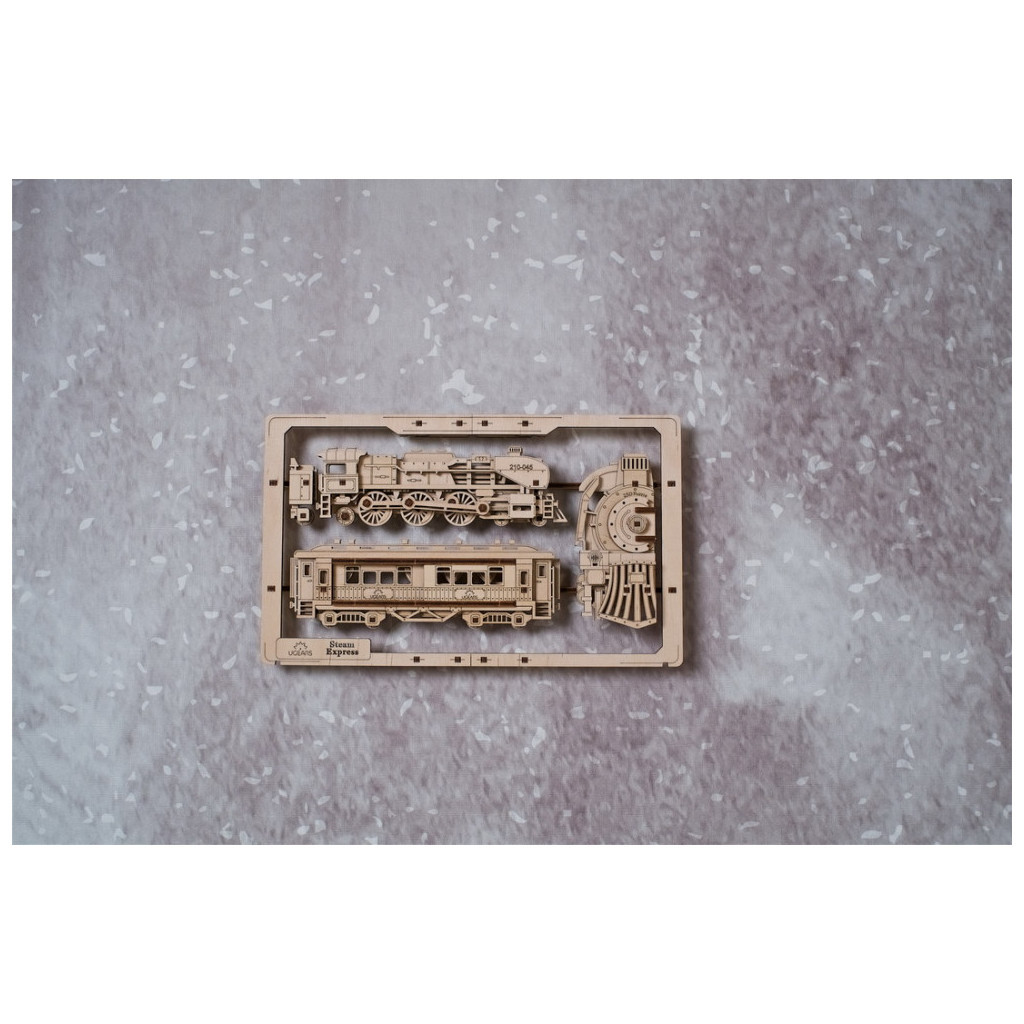 Конструктор Ugears Паротяг 2.5D (6337513) - зображення 8