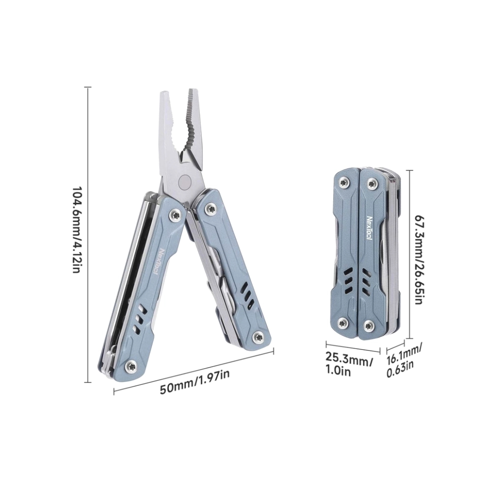 Мультитул NexTool Mini Sailor Pliers S11 блакитний (NE20156B) - зображення 6