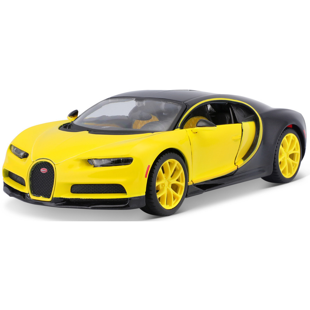 Машина Maisto Bugatti Chiron 1:24 Чорно-жовта (31514 black/yellow) - зображення 10