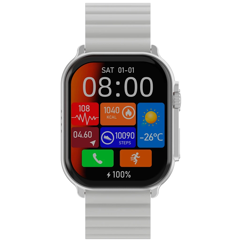 Смарт-годинник iMiki SF1 Silver Magnetic Strap - зображення 2