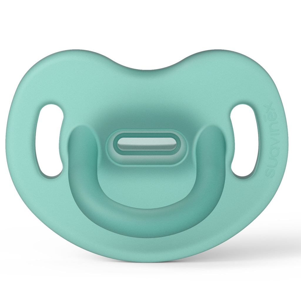 Пустушка Suavinex силіконова анатомічна зелена (307245) - зображення 1