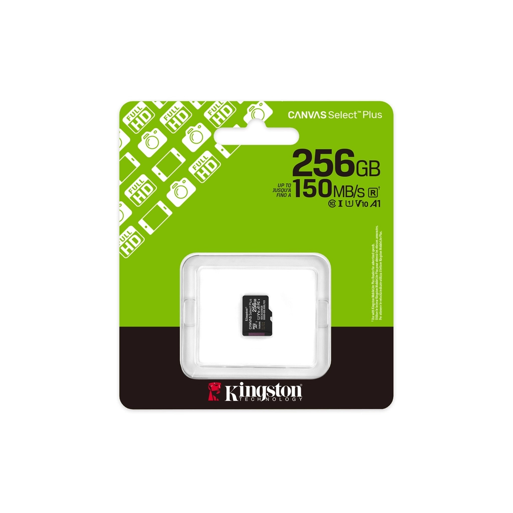 Карта пам'яті Kingston 256GB microSDXC class 10 UHS-I U3 V30 A1 Canvas Select Plus (SDCS3/256GBSP) - изображение 3