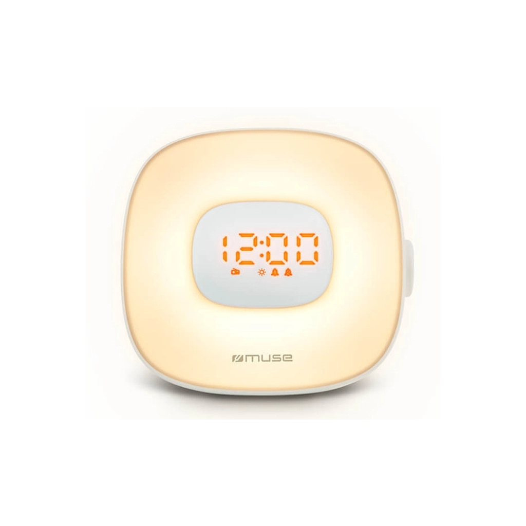 Настільний годинник Muse Радіо-годинник з USB білий (ML-198 CR) - зображення 2