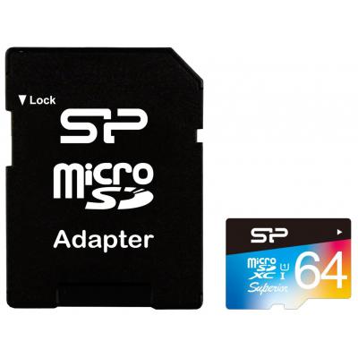 Карта пам'яті Silicon Power 32GB microSD class10 UHS-I Superior COLOR (SP032GBSTHDU1V20SP) - изображение 1