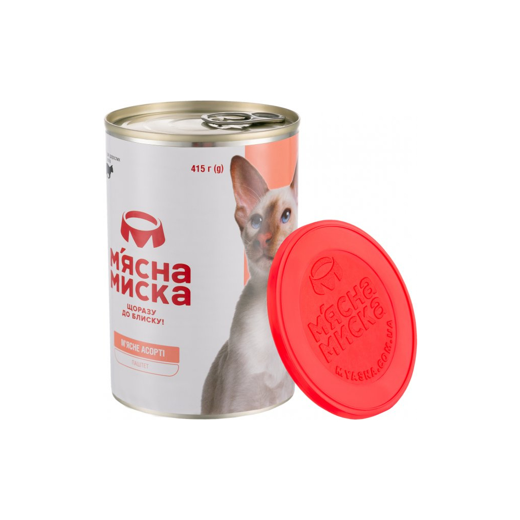 Паштет для котів М'ясна Миска асорті 415 г (4820255190273) - зображення 3