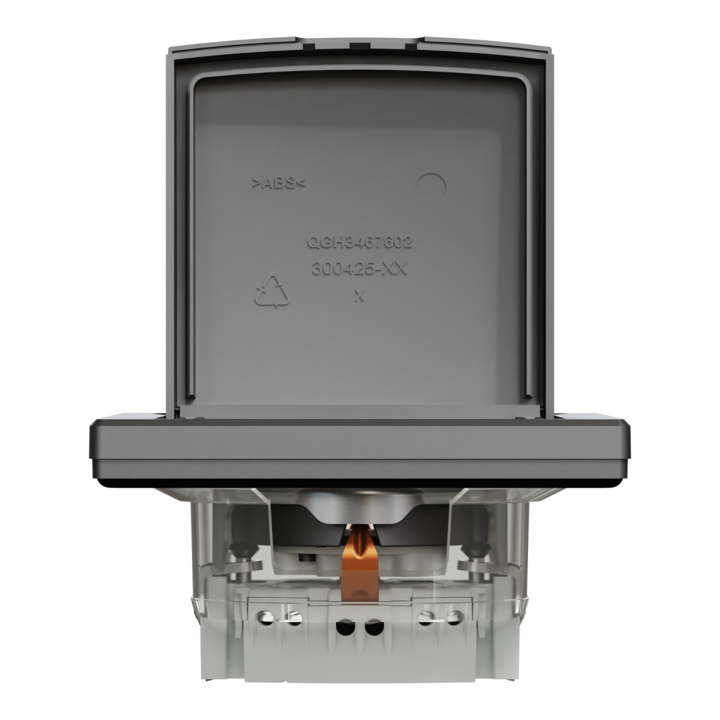 Розетка Schneider Electric ASFORA з кришкою, IP44, антрацит (EPH3100371) - изображение 6
