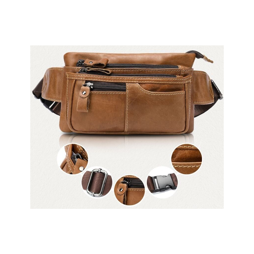 Сумка Vintage На пояс Руда (14658) - зображення 6