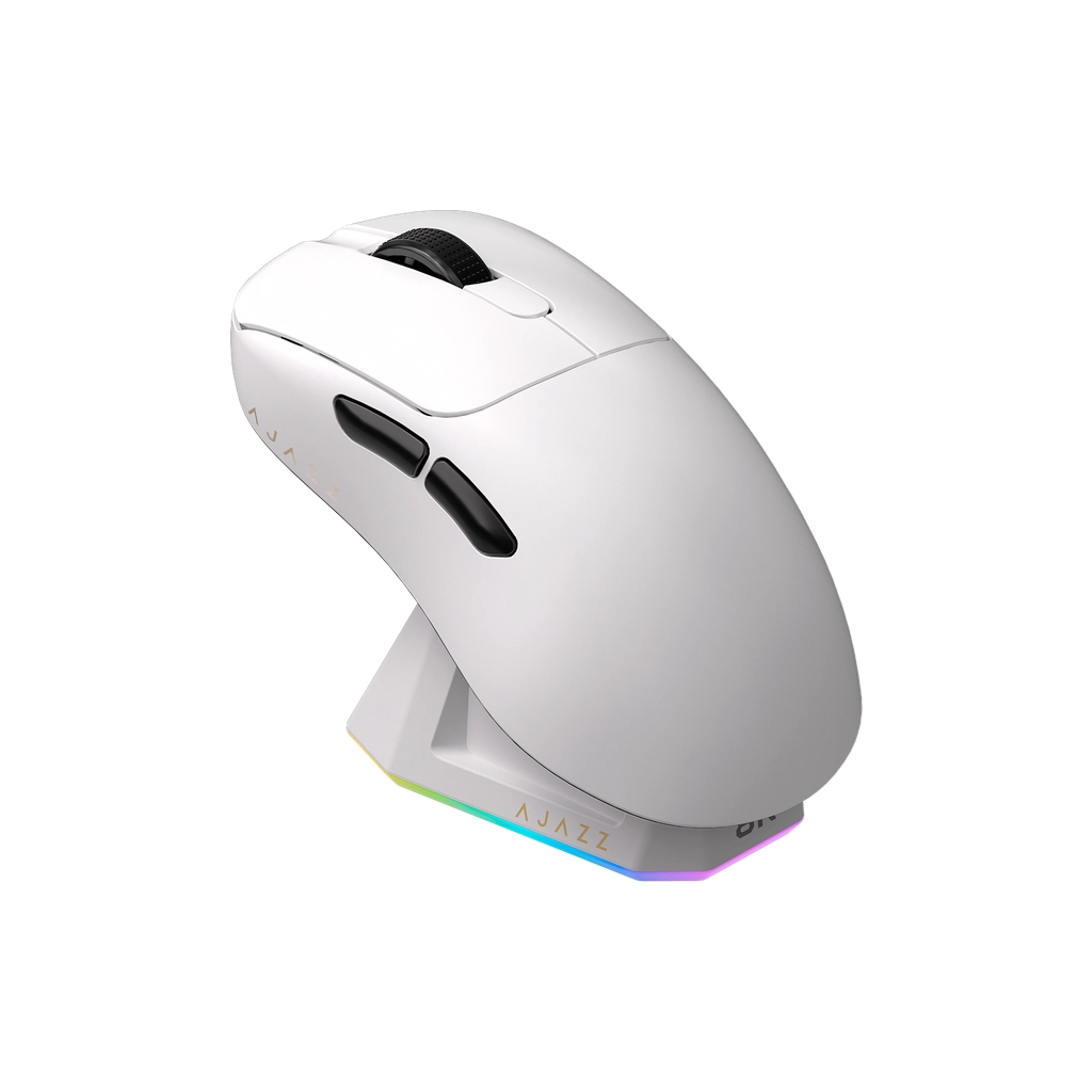 Мишка Ajazz AJ179PRO Wireless/Bluetooth/USB Charging Dock White (AJ179-PRO-W) - зображення 1