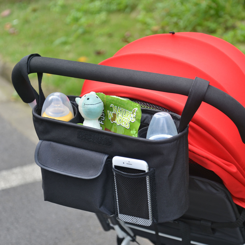 Сумка для мами Bugs Органайзер для дитячого візочка Чорний (6900000017173) - зображення 4