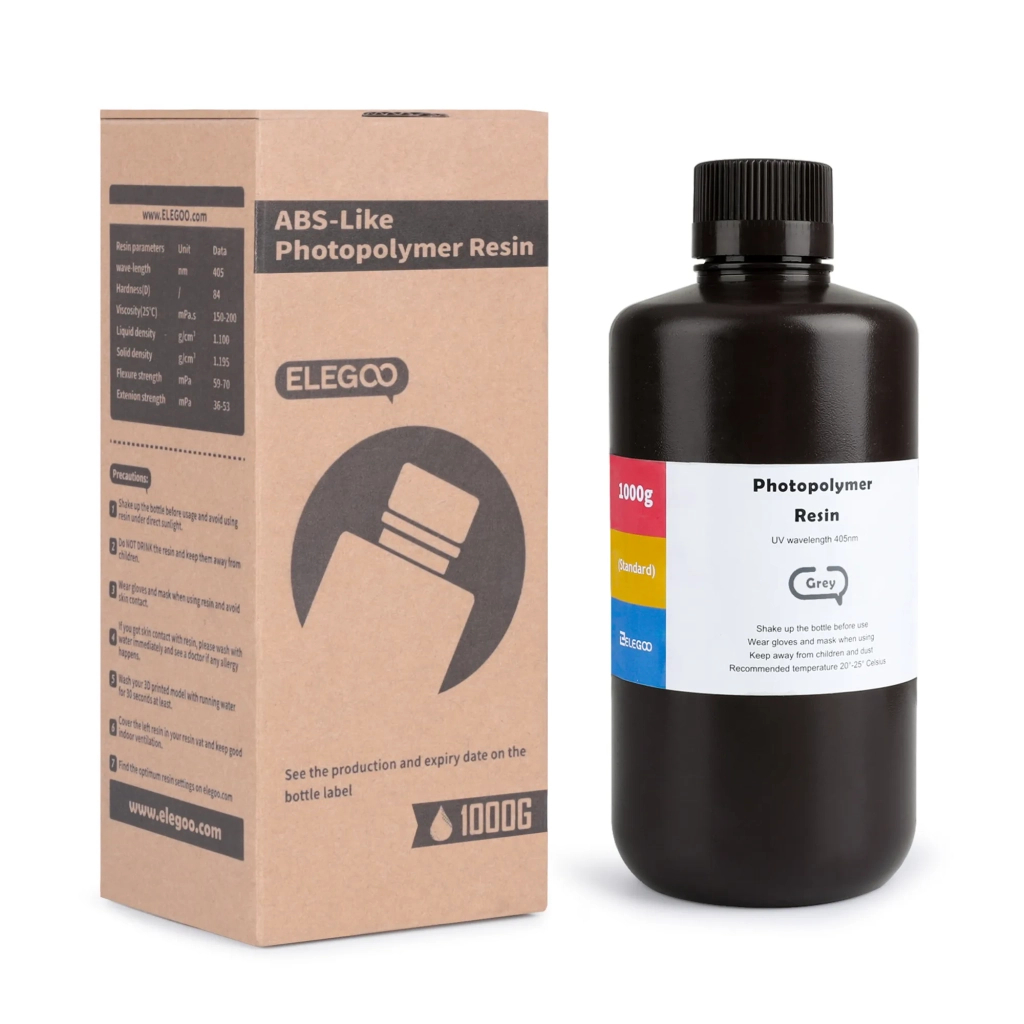 Фотополімерна смола ELEGOO Resin, ABS-like 1кг, grey (50.103.0101) - зображення 2