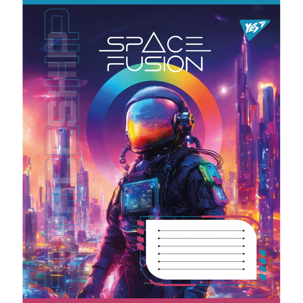 Зошит Yes Space fusion А5 36 аркушів клітинка (767070) - зображення 5