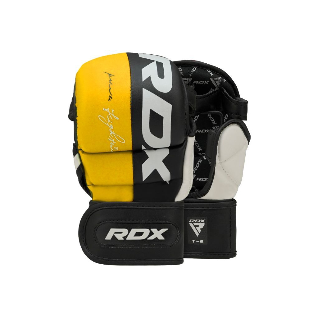 Рукавички для MMA RDX T6 Plus Rex Yellow XL (GGR-T6Y-XL+) - зображення 4