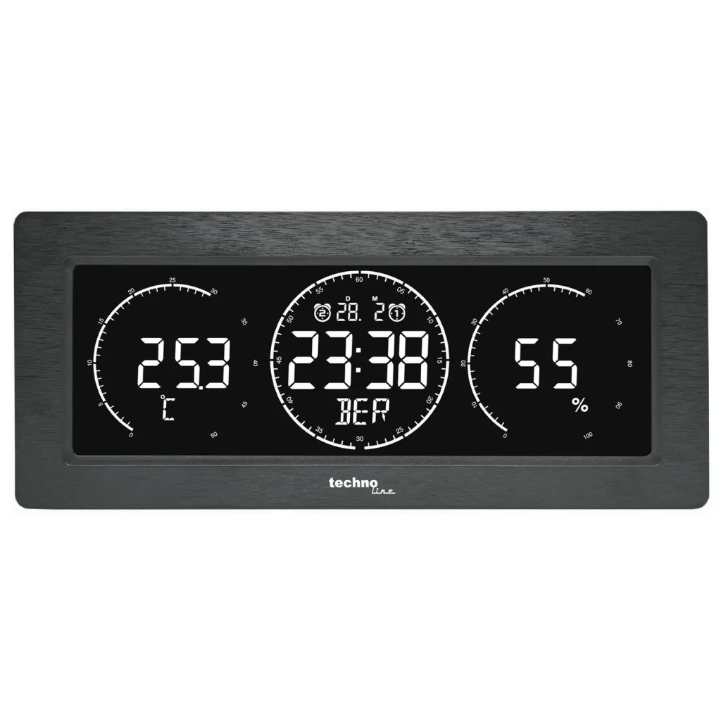 Настільний годинник Technoline WT458 Black (DAS302480) - зображення 5