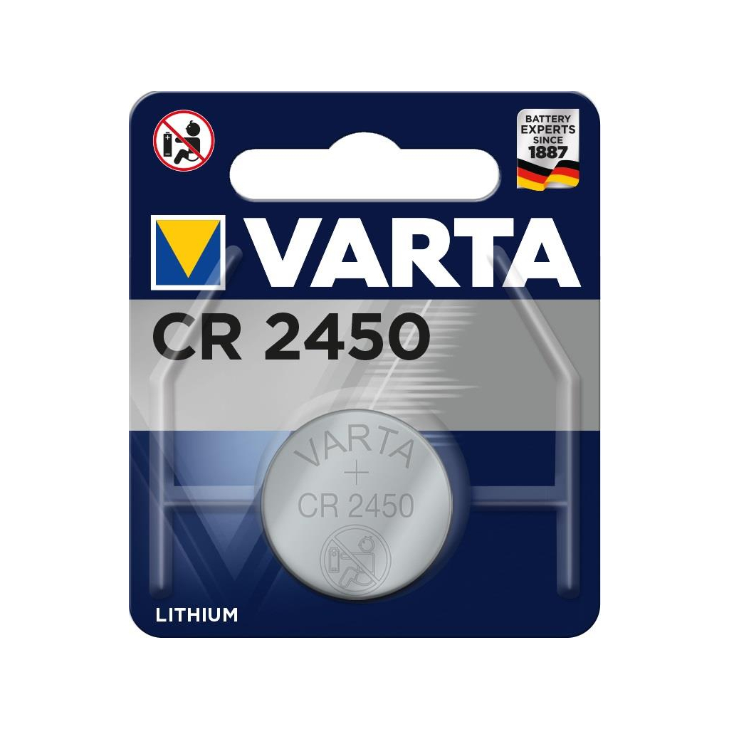 Батарейка Varta CR2450 Lithium (06450101401) - зображення 1