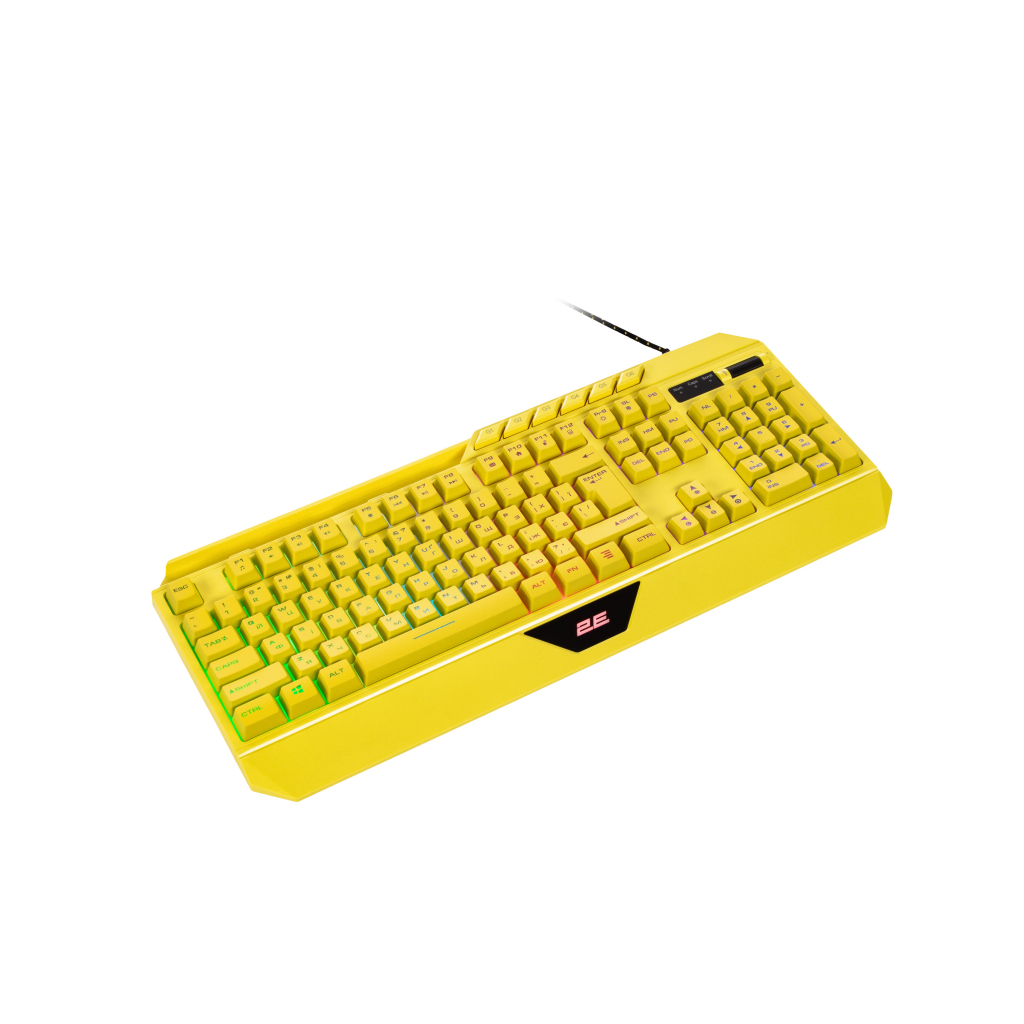 Клавіатура 2E Gaming KG315 RGB USB UA Yellow (2E-KG315UYW) - зображення 5