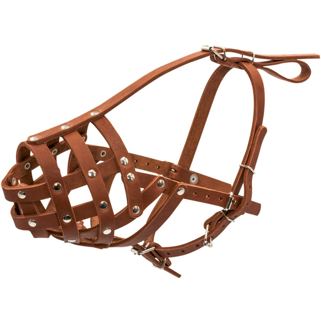 Намордник для собак Collar твердий (боксер малий) коричневий (05986) - зображення 2