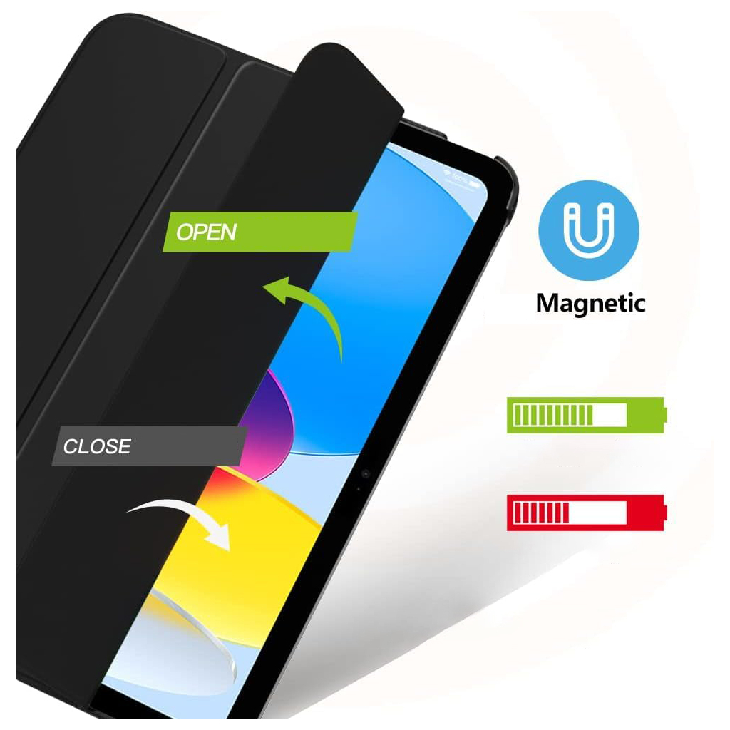 Чохол до планшета BeCover Tri Fold Hard Apple iPad 10.9" 2022/24/11" 2025/2024 Black (712983) - зображення 2