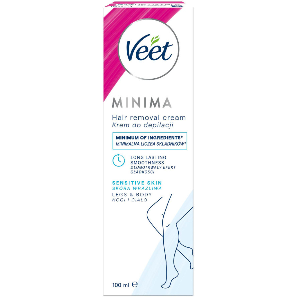 Крем для депіляції Veet Minima для чутливої шкіри з Алое вера 100 мл (4053700288205) - изображение 1