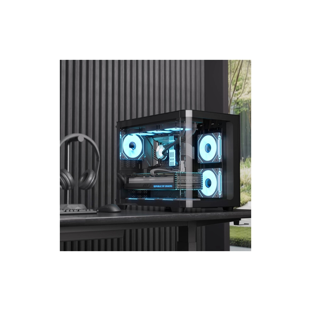 Корпус AeroCool P300C-G-BK-v1 Black (ACCS-PN02033.11) - зображення 6