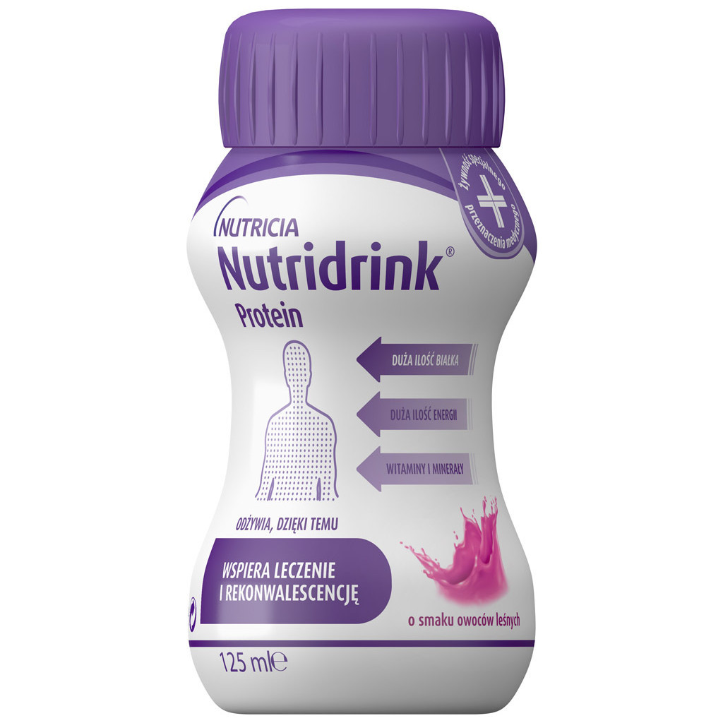 Дитяча суміш Nutricia Nutridrink Protein Berries 4 шт х 125 мл (8716900570353) - зображення 1