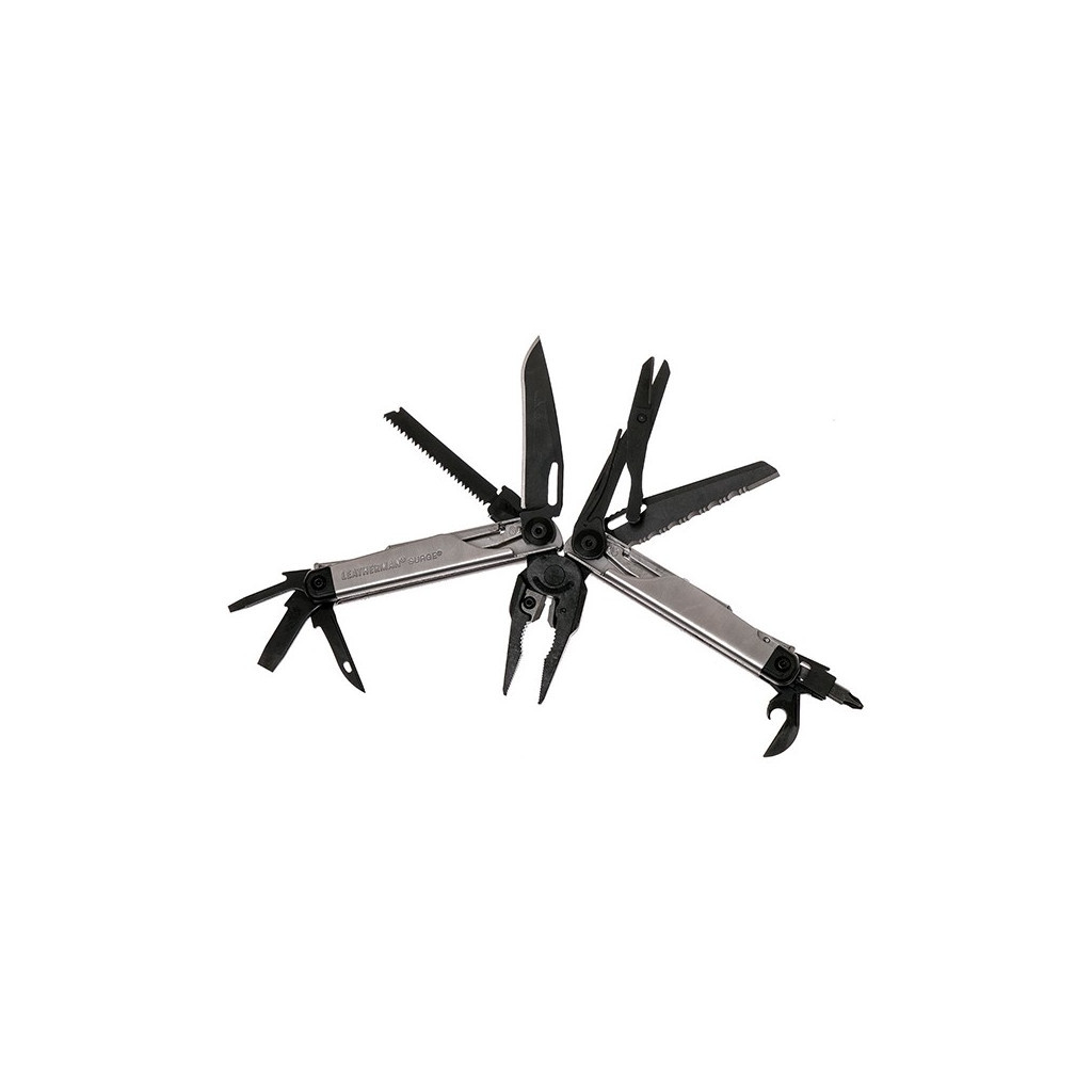 Мультитул Leatherman Surge BLACK&SILVER, чохол MOLLE, картонна коробка (832462) - зображення 3
