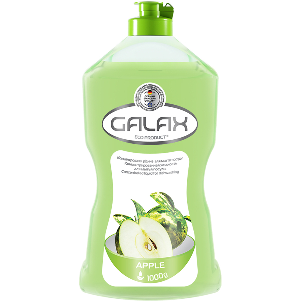 Засіб для ручного миття посуду Galax Яблуко 1000 г (4260637724304) - зображення 1