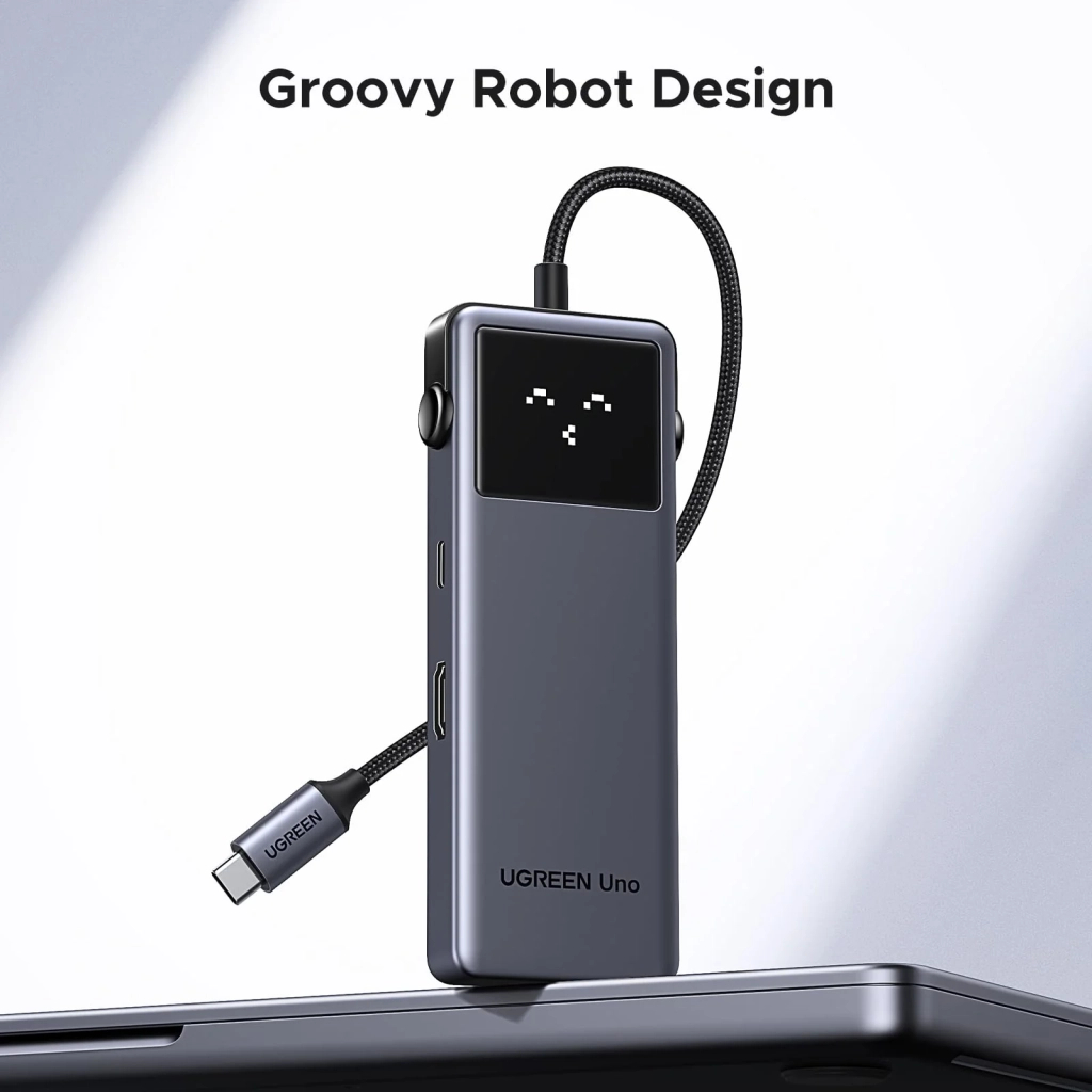 Концентратор Ugreen USB-C to HDMI + 2xUSB 3.2 + 2xUSB-C 3.2 + PD CM888 gray (35998) - зображення 4