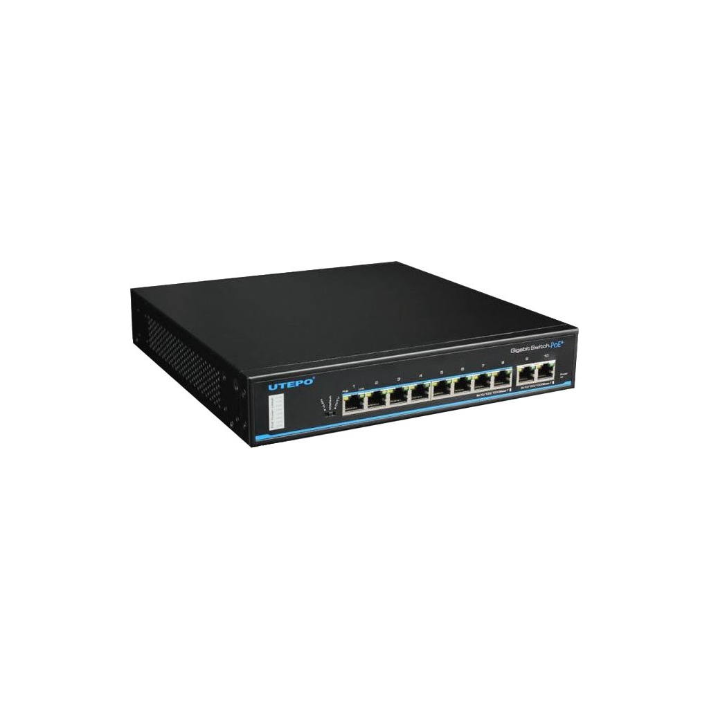 Комутатор мережевий Utepo UTP3-GSW0802S-POE - зображення 3