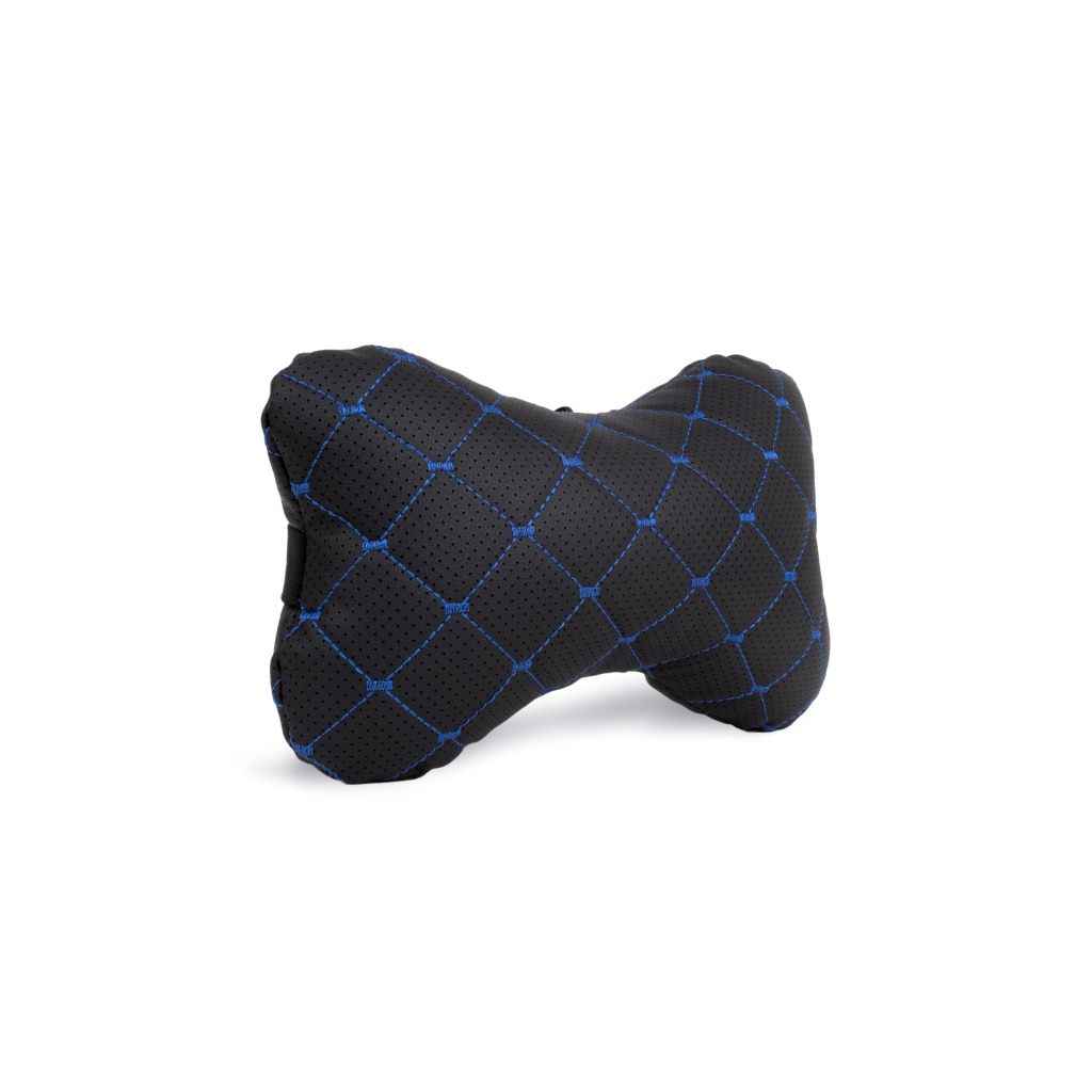 Подушка EVAtech ECO 27х16 см чорна з синьою ниткою (SPCRBL) - зображення 3