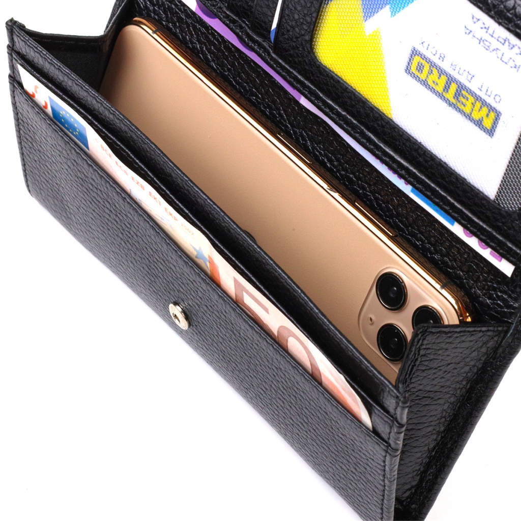 Гаманець Canpellini З натуральної шкіри Чорний (21822) - зображення 6