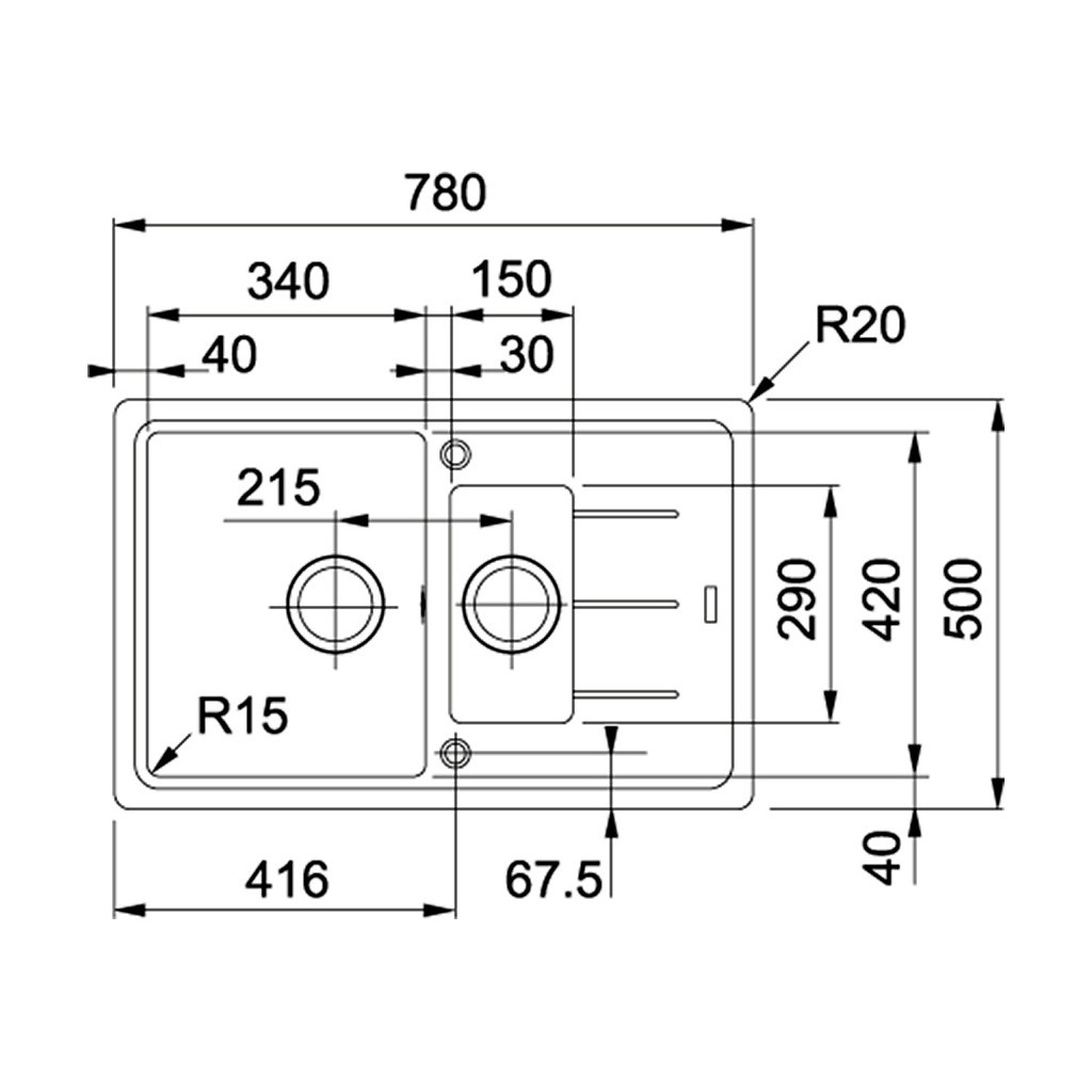 Мийка кухонна Franke Basis BFG 651-78 (114.0565.111) - зображення 2
