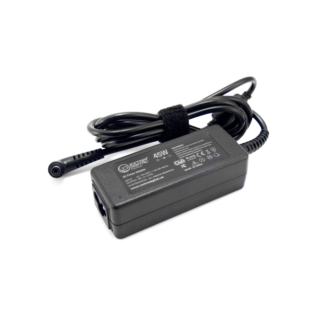 Блок живлення до ноутбуку Extradigital Asus 19V, 2.37A, 45W (5.5x2.5) (PSA3882) - зображення 2