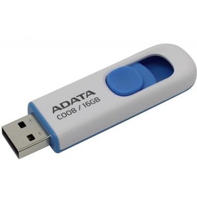 USB флеш накопичувач ADATA 16GB C008 White USB 2.0 (AC008-16G-RWE) - зображення 3