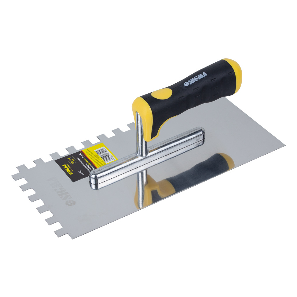 Затирка Sigma нержавіюча штукатурна Profi 280x130мм із зубом 10x10мм (8327541) (8327541) - зображення 1