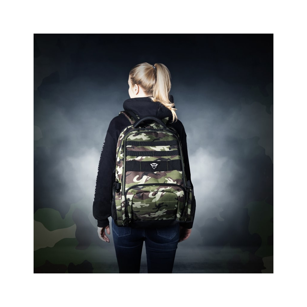 Рюкзак для ноутбука Trust 17.3" GXT 1250G Hunter Gaming, green camouflage (23868) - зображення 8