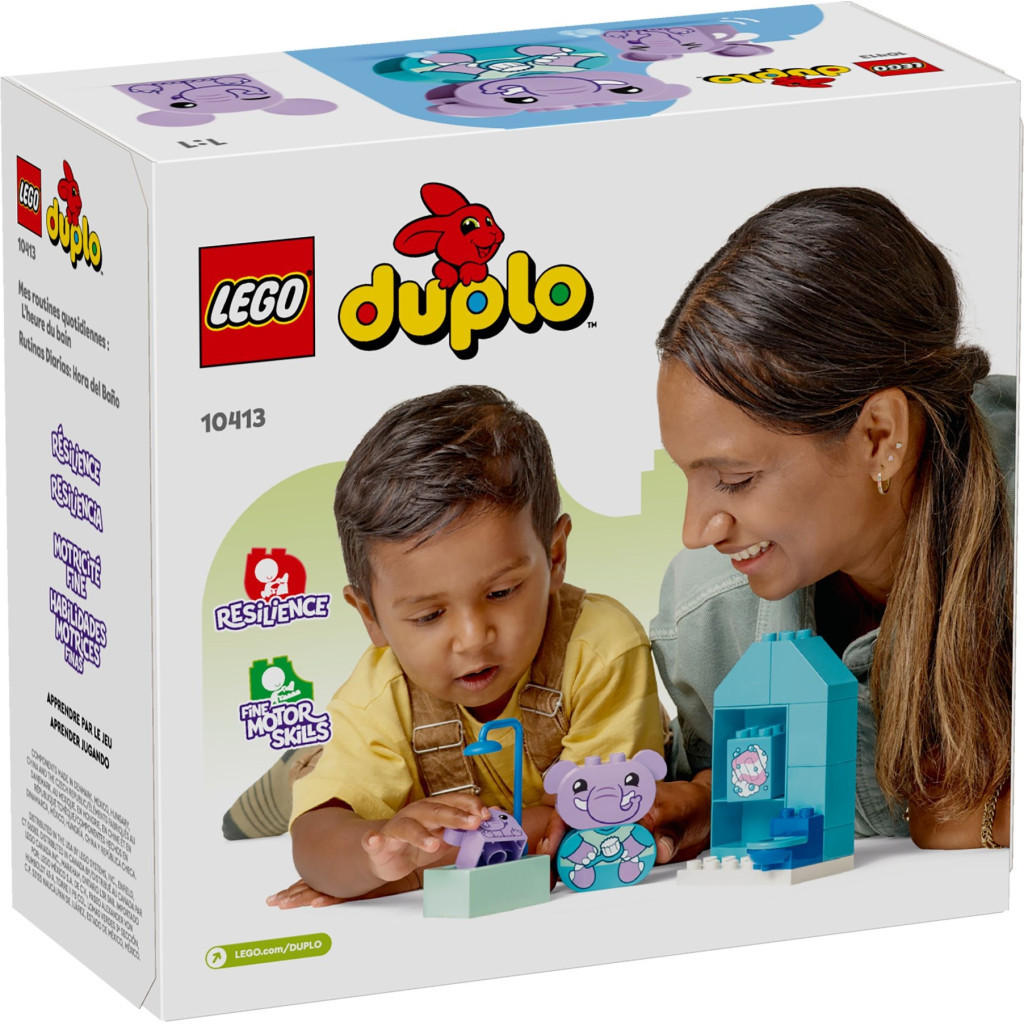 Конструктор LEGO DUPLO My First Повсякденні процедури: Час приймати ванну 15 деталей (10413) - зображення 5