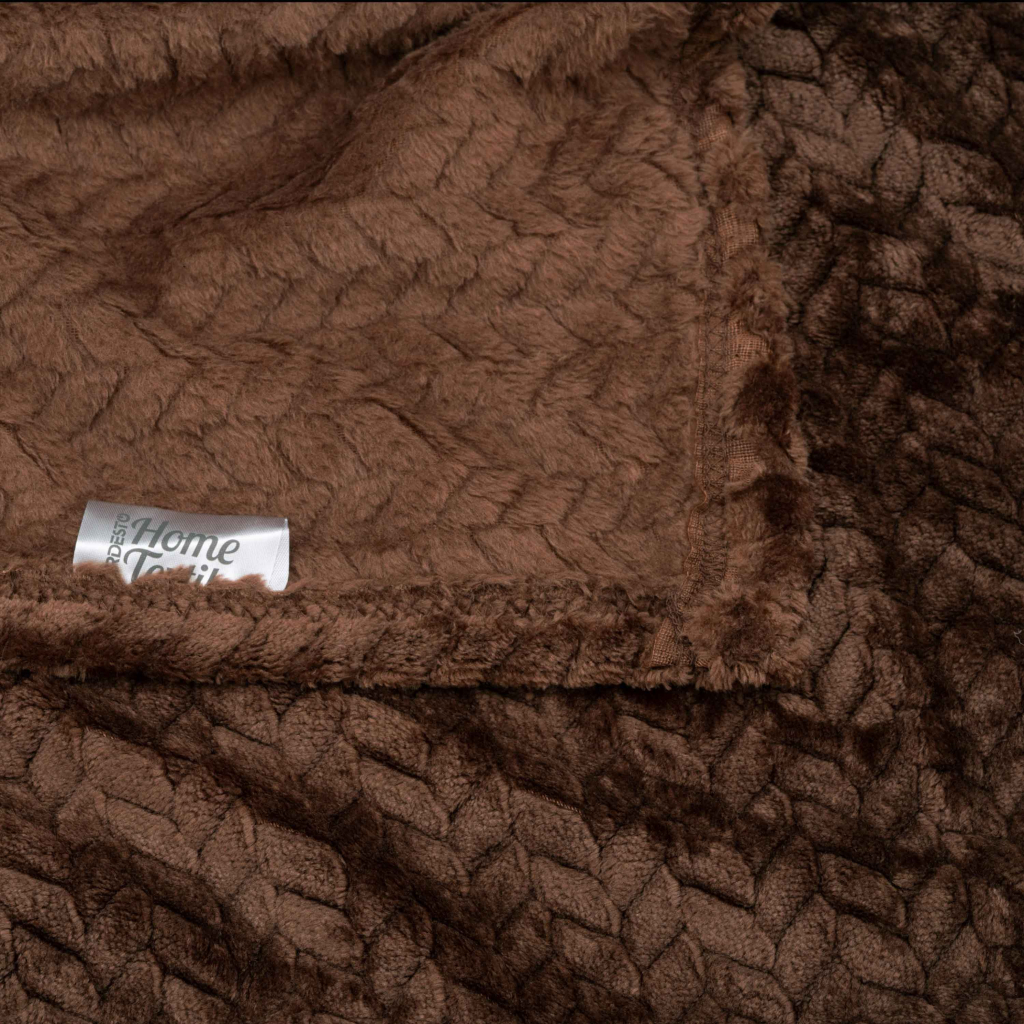 Плед Ardesto Jacquard Braid 160х200см, 100% поліестер, коричневий (ART0205JB) - зображення 4