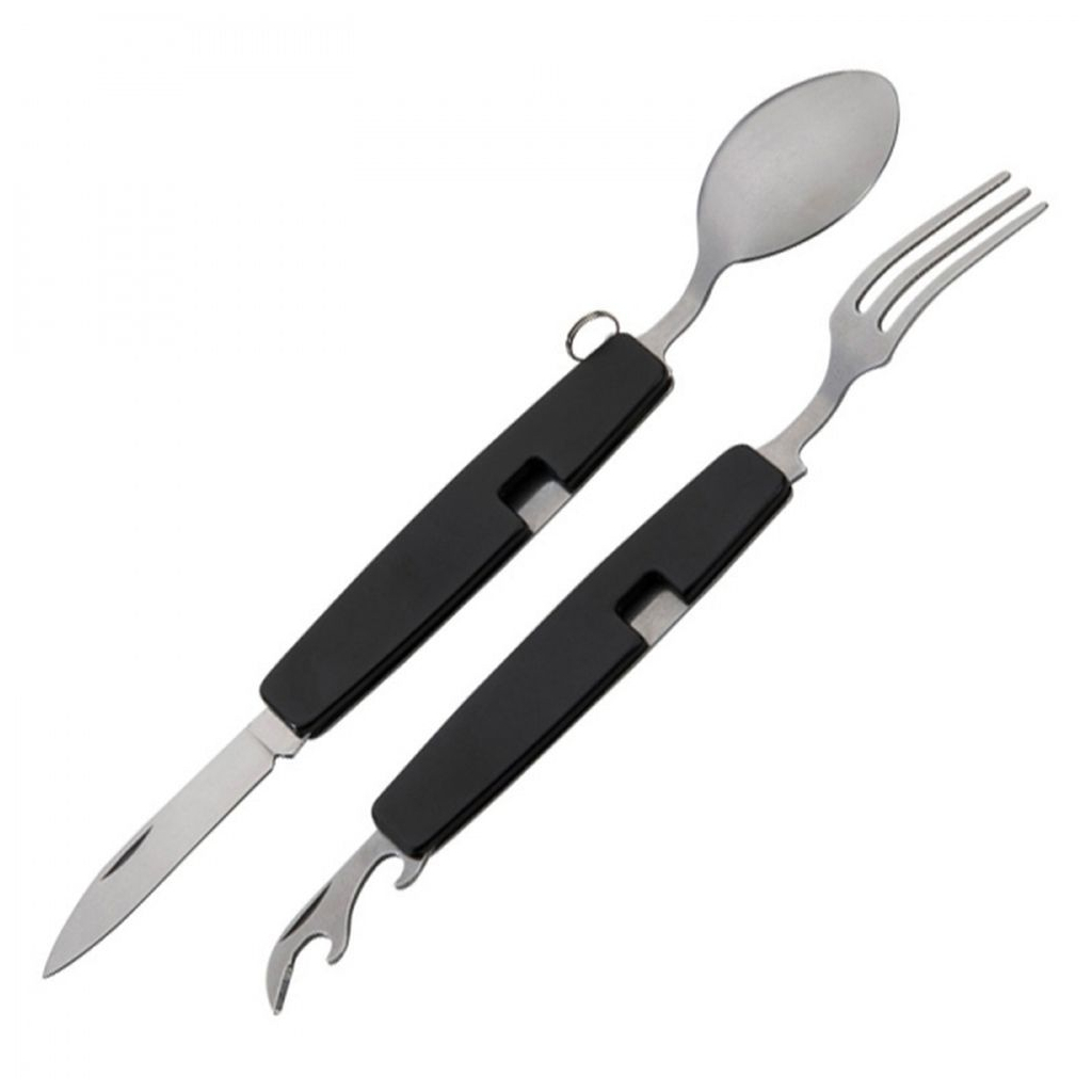 Набір туристичного посуду Easy Gifts Pamplona 4 в 1 чорний (081603) - зображення 6