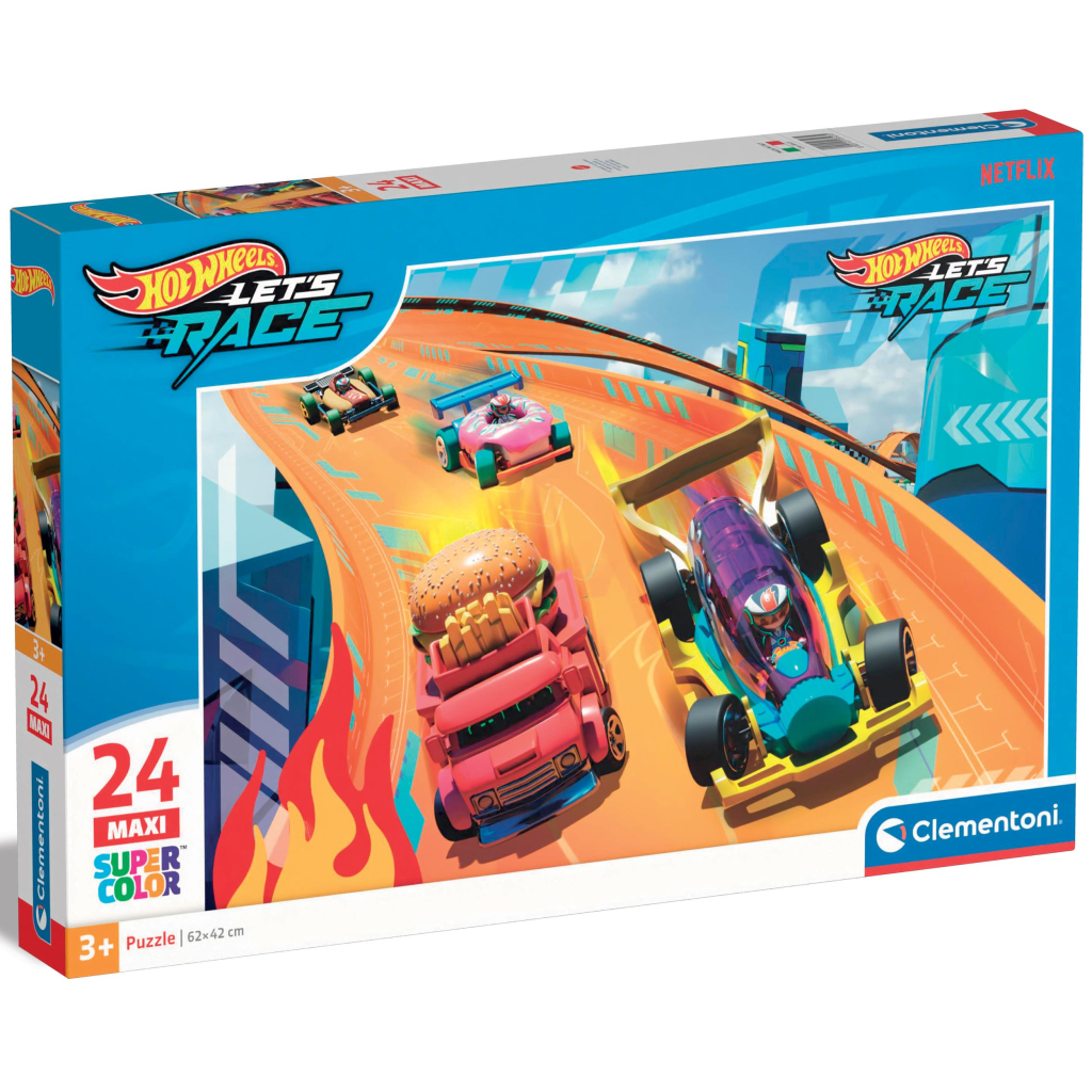 Пазл Clementoni Hot Wheels серія MAXI, 24 елементи (28523) - зображення 1