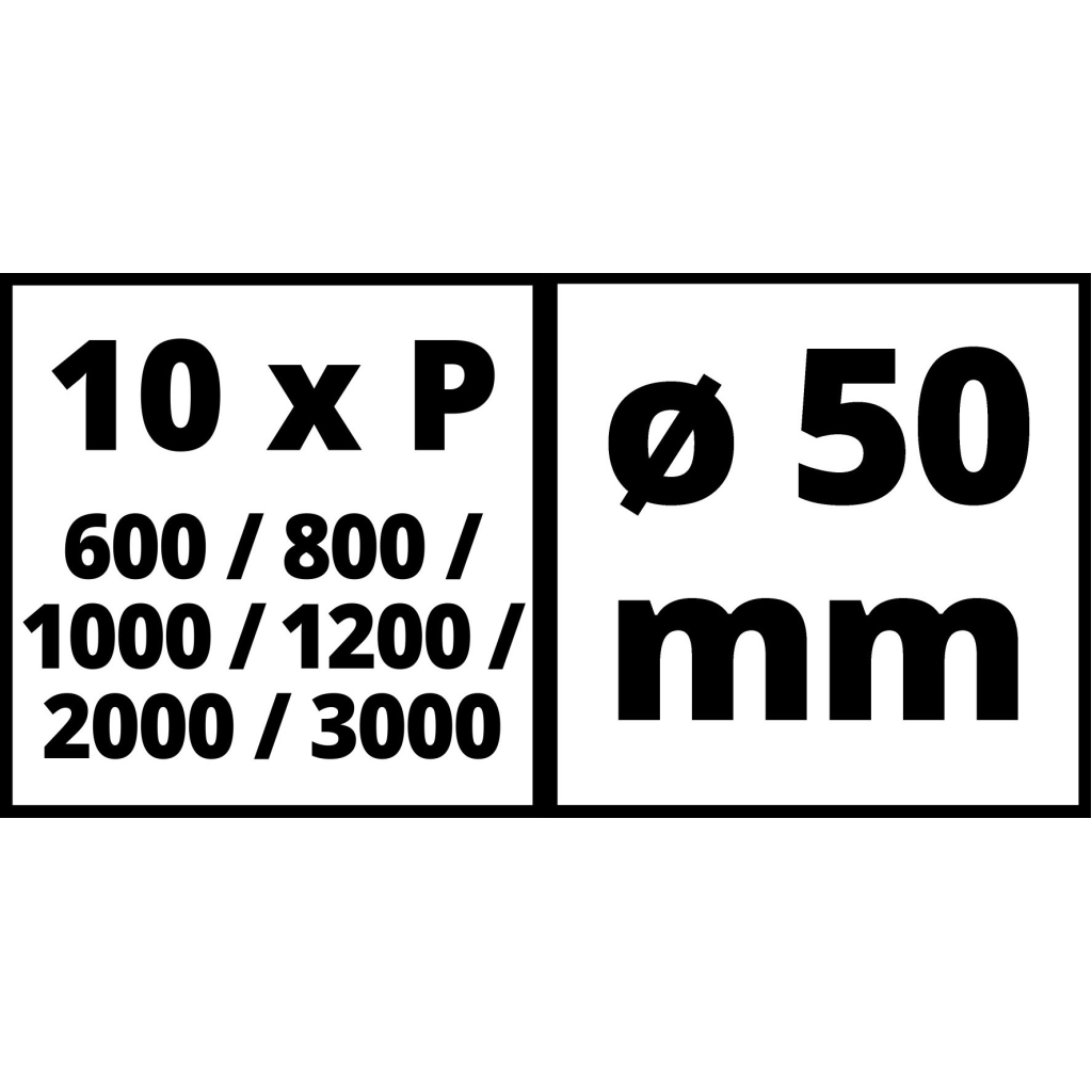 Наждачний папір Einhell до шліфувальної машини TC-PA 50, 50 мм, по металу, 60 шт (4133131) - изображение 3