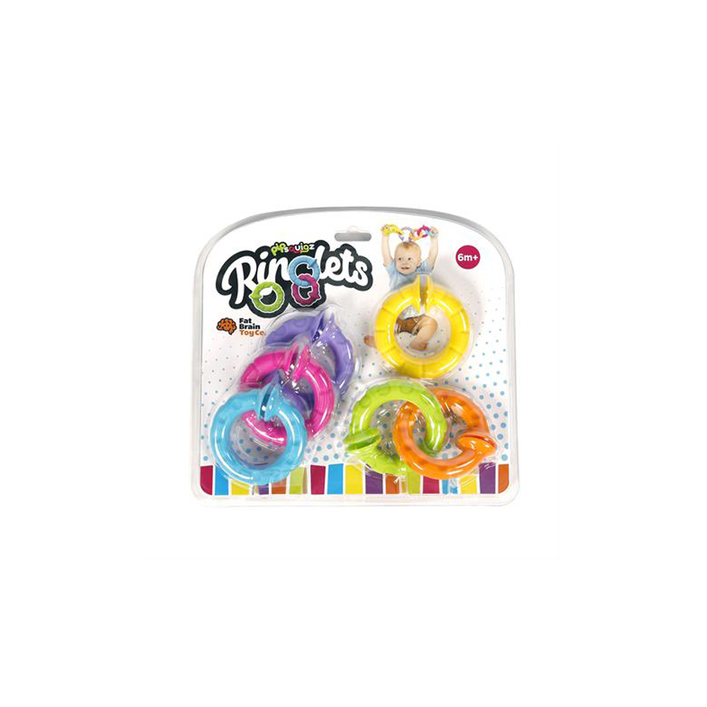 Брязкальце Fat Brain Toys набір прорізувачів Гнучкі колечка pipSquigz Ringlets (F250ML) - зображення 4