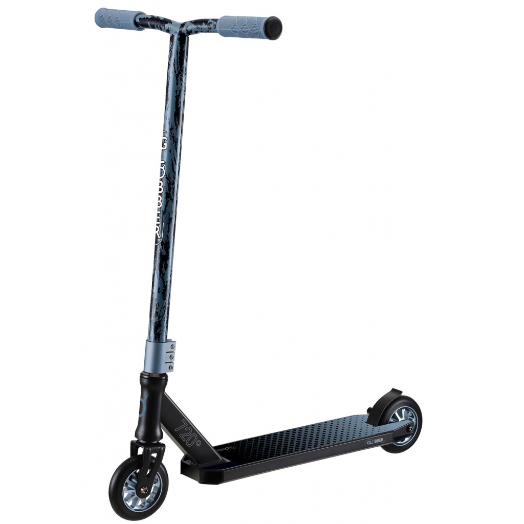 Самокат Globber GS720 чорно-сірий трюковий з пегами (624-100-3) - зображення 1