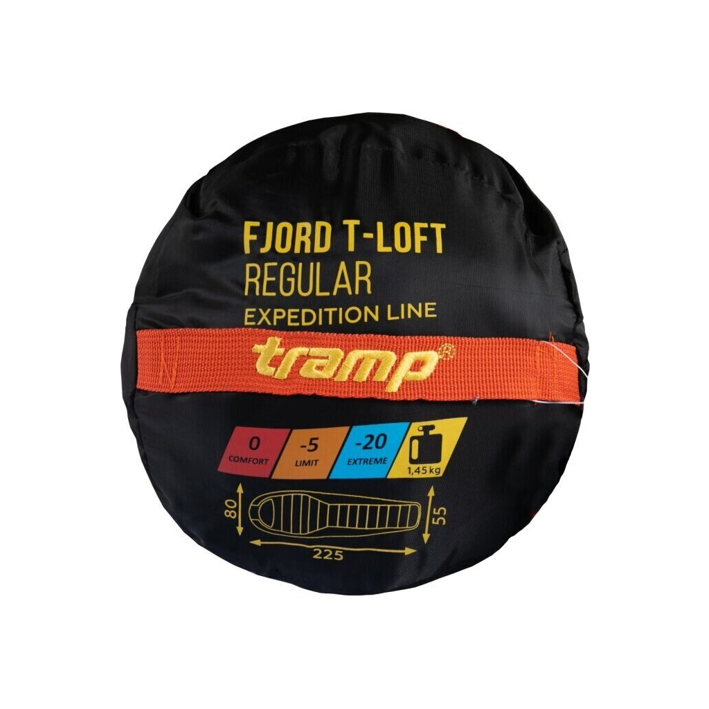 Спальний мішок Tramp Fjord Long Orange/Grey L (UTRS-049L-L) - зображення 11