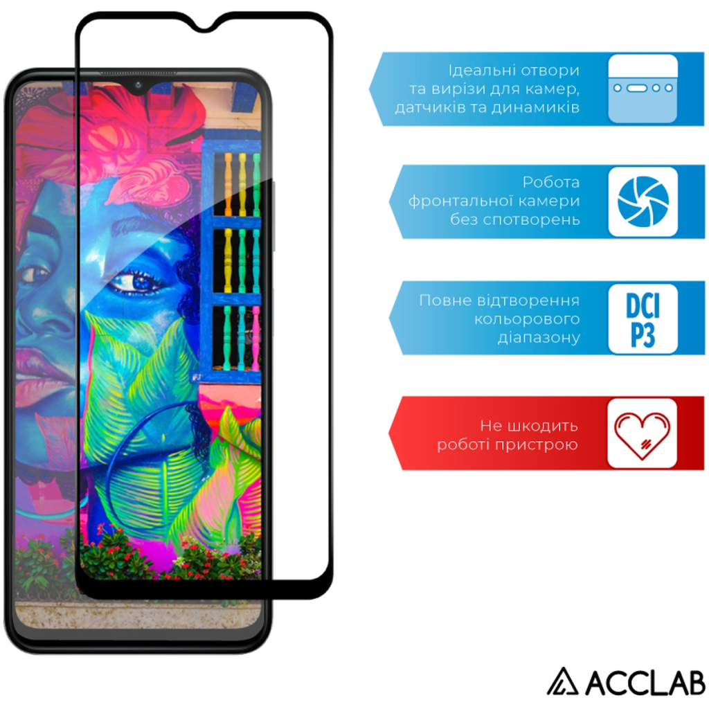 Скло захисне ACCLAB Full Glue Nokia G42 5G Black (1283126582097) - зображення 5