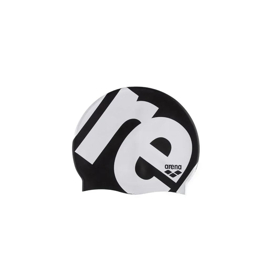 Шапка для плавання Arena Icons Team Stripe Cap 001463-202 чорний Уні OSFM (3468337190905) - зображення 1